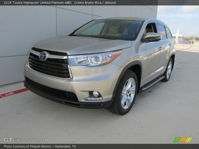 Creme Brulee Mica / Almond 2016 Toyota Highlander Limited Platinum AWD