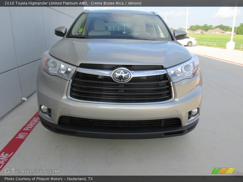 Creme Brulee Mica / Almond 2016 Toyota Highlander Limited Platinum AWD