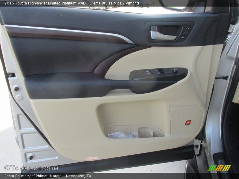 Creme Brulee Mica / Almond 2016 Toyota Highlander Limited Platinum AWD