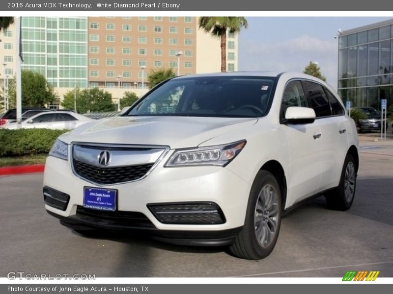 White Diamond Pearl / Ebony 2016 Acura MDX Technology