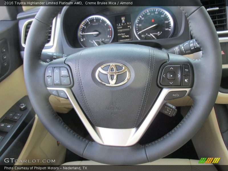 Creme Brulee Mica / Almond 2016 Toyota Highlander Limited Platinum AWD