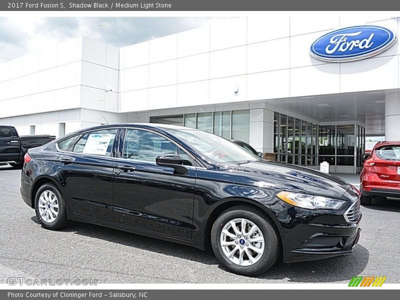 Shadow Black / Medium Light Stone 2017 Ford Fusion S