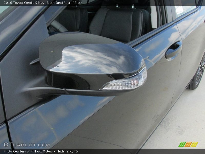 Black Sand Pearl / Black 2016 Toyota Corolla S Plus