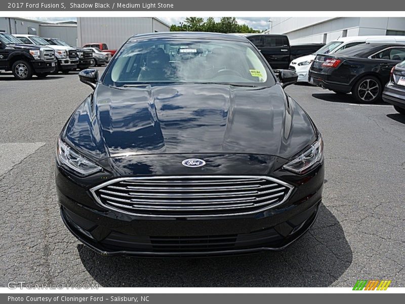 Shadow Black / Medium Light Stone 2017 Ford Fusion S