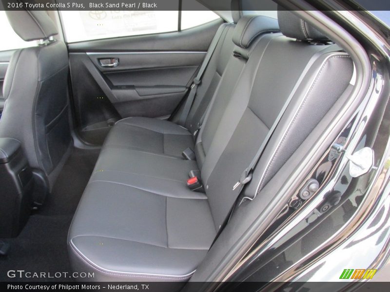 Black Sand Pearl / Black 2016 Toyota Corolla S Plus