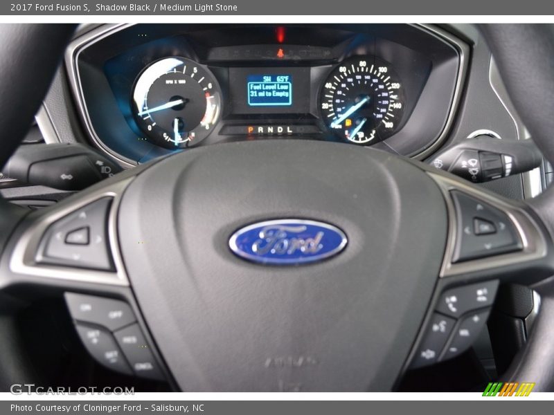 Shadow Black / Medium Light Stone 2017 Ford Fusion S