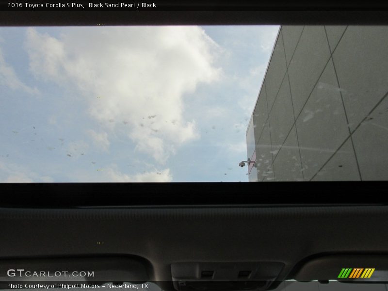 Black Sand Pearl / Black 2016 Toyota Corolla S Plus