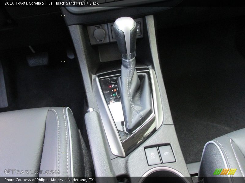 Black Sand Pearl / Black 2016 Toyota Corolla S Plus