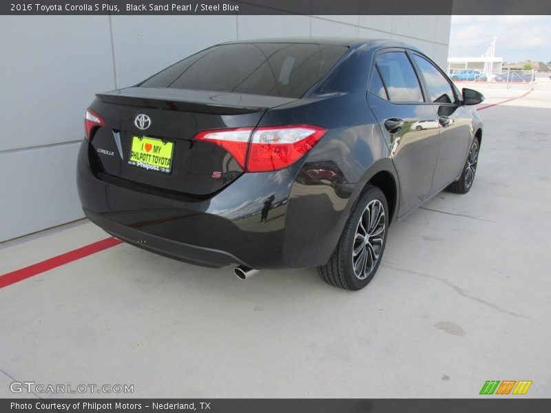 Black Sand Pearl / Steel Blue 2016 Toyota Corolla S Plus