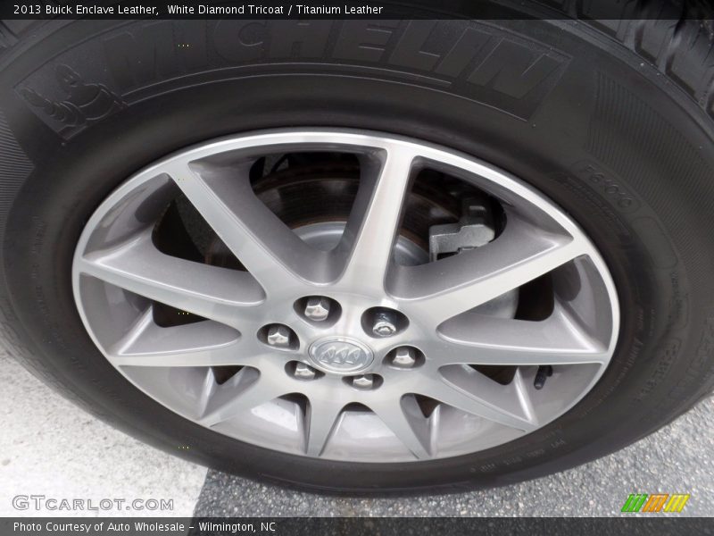 White Diamond Tricoat / Titanium Leather 2013 Buick Enclave Leather
