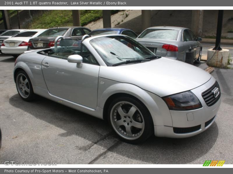 Lake Silver Metallic / Ebony Black 2001 Audi TT 1.8T quattro Roadster