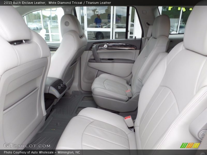 White Diamond Tricoat / Titanium Leather 2013 Buick Enclave Leather