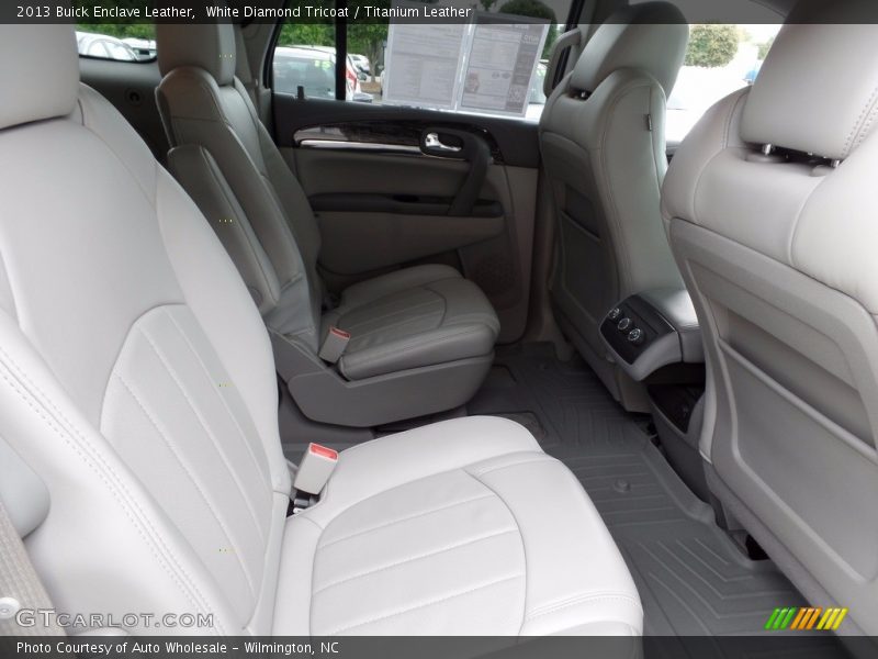 White Diamond Tricoat / Titanium Leather 2013 Buick Enclave Leather