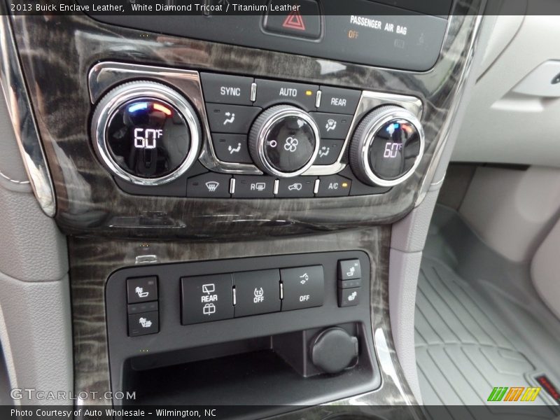 White Diamond Tricoat / Titanium Leather 2013 Buick Enclave Leather