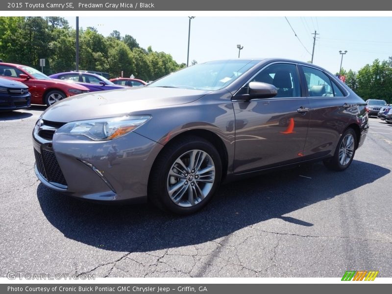 Predawn Gray Mica / Black 2015 Toyota Camry SE