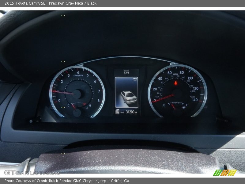 Predawn Gray Mica / Black 2015 Toyota Camry SE