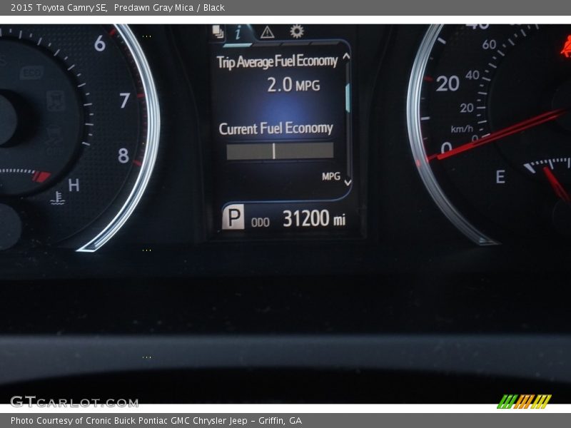 Predawn Gray Mica / Black 2015 Toyota Camry SE