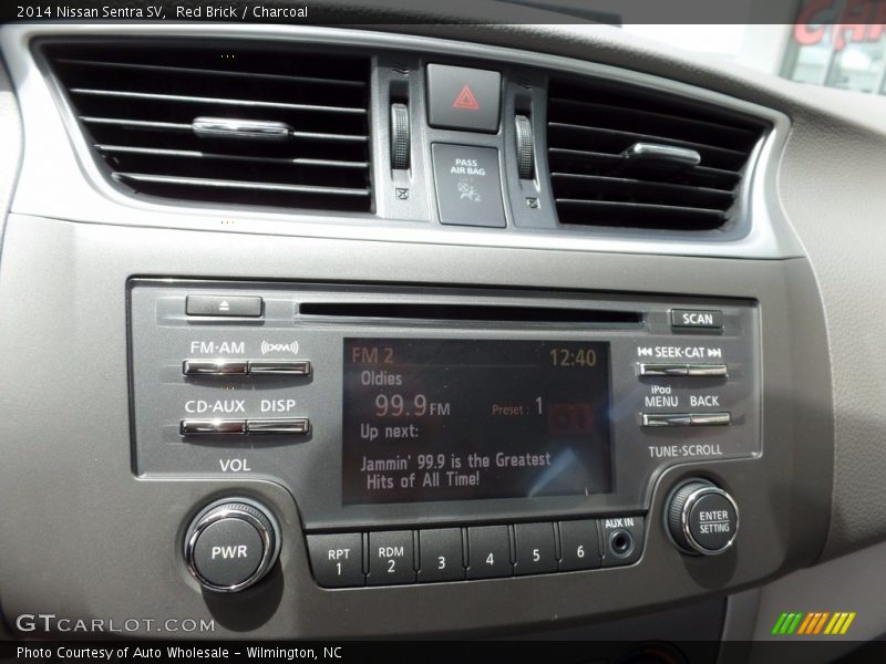 Red Brick / Charcoal 2014 Nissan Sentra SV