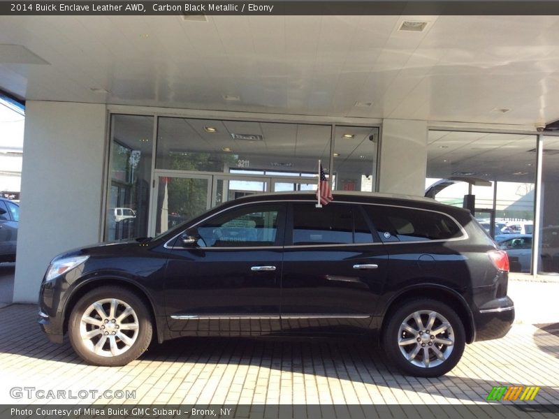 Carbon Black Metallic / Ebony 2014 Buick Enclave Leather AWD