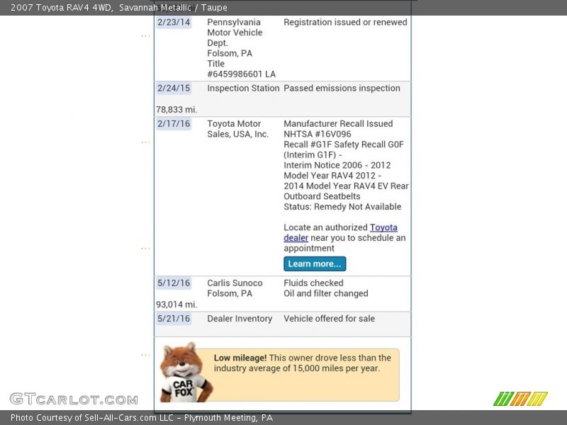 Savannah Metallic / Taupe 2007 Toyota RAV4 4WD