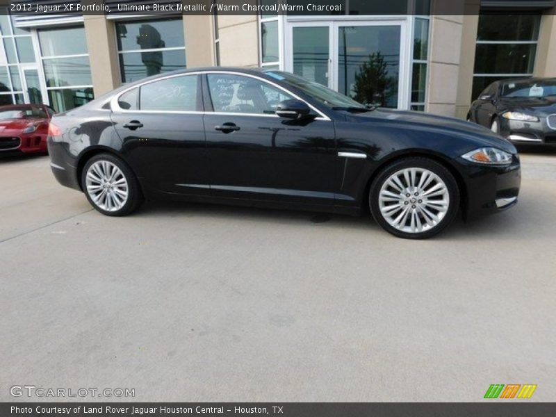 Ultimate Black Metallic / Warm Charcoal/Warm Charcoal 2012 Jaguar XF Portfolio