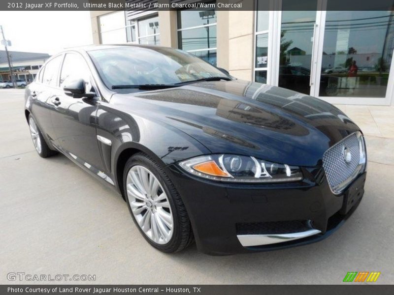 Ultimate Black Metallic / Warm Charcoal/Warm Charcoal 2012 Jaguar XF Portfolio