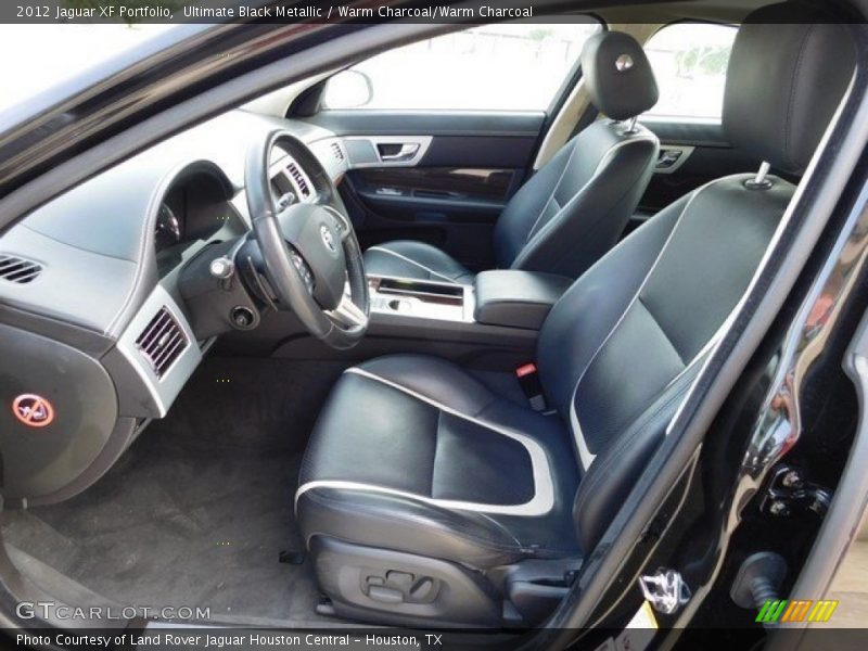 Ultimate Black Metallic / Warm Charcoal/Warm Charcoal 2012 Jaguar XF Portfolio
