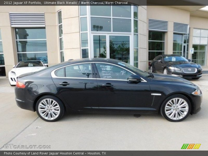 Ultimate Black Metallic / Warm Charcoal/Warm Charcoal 2012 Jaguar XF Portfolio
