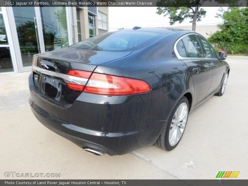 Ultimate Black Metallic / Warm Charcoal/Warm Charcoal 2012 Jaguar XF Portfolio