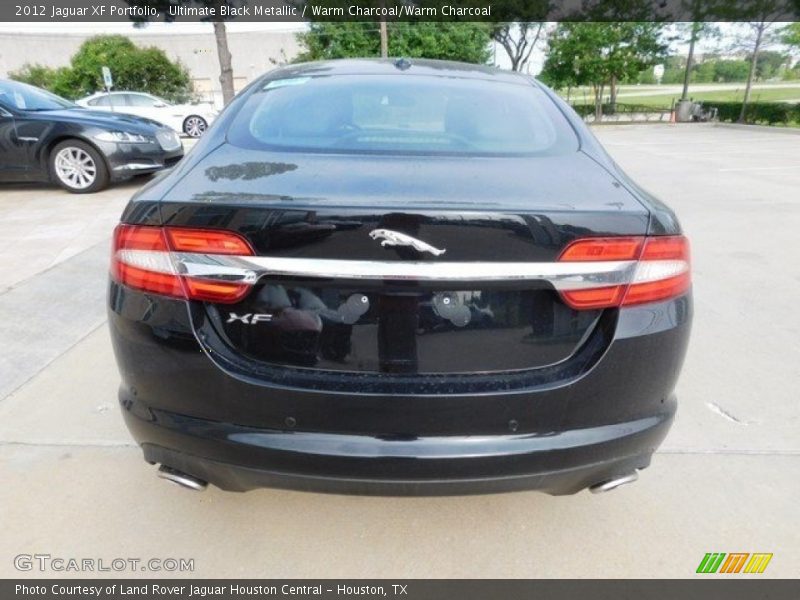 Ultimate Black Metallic / Warm Charcoal/Warm Charcoal 2012 Jaguar XF Portfolio