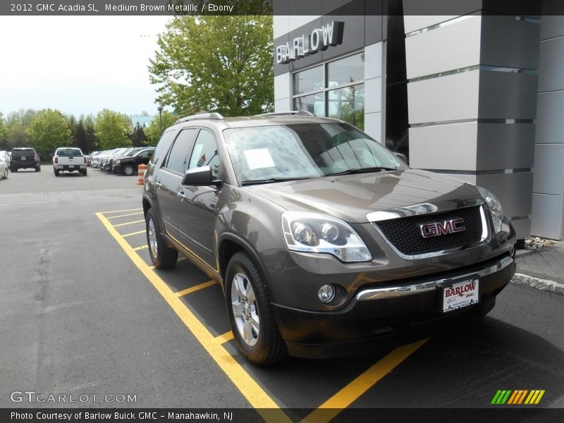 Medium Brown Metallic / Ebony 2012 GMC Acadia SL