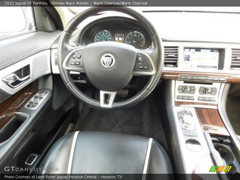 Ultimate Black Metallic / Warm Charcoal/Warm Charcoal 2012 Jaguar XF Portfolio