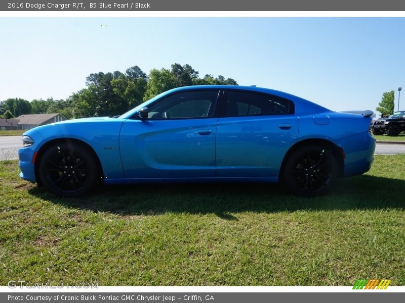 B5 Blue Pearl / Black 2016 Dodge Charger R/T