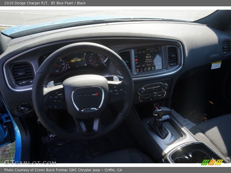 B5 Blue Pearl / Black 2016 Dodge Charger R/T