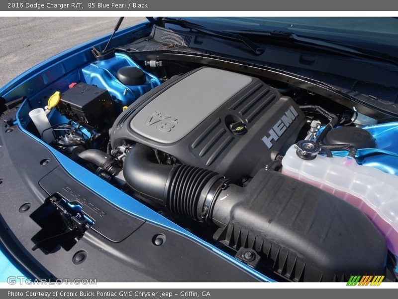 B5 Blue Pearl / Black 2016 Dodge Charger R/T