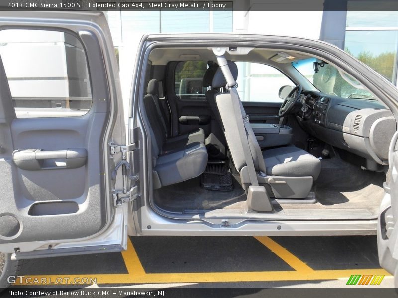 Steel Gray Metallic / Ebony 2013 GMC Sierra 1500 SLE Extended Cab 4x4