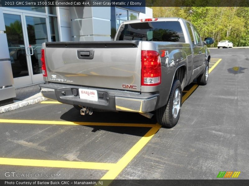Steel Gray Metallic / Ebony 2013 GMC Sierra 1500 SLE Extended Cab 4x4