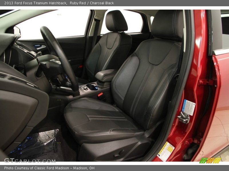 Ruby Red / Charcoal Black 2013 Ford Focus Titanium Hatchback