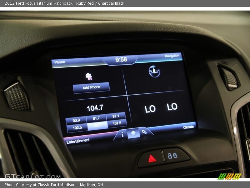 Ruby Red / Charcoal Black 2013 Ford Focus Titanium Hatchback