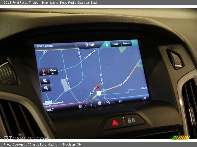 Ruby Red / Charcoal Black 2013 Ford Focus Titanium Hatchback