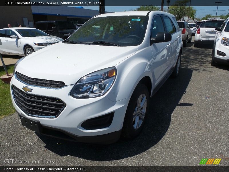 Summit White / Jet Black 2016 Chevrolet Equinox LS AWD
