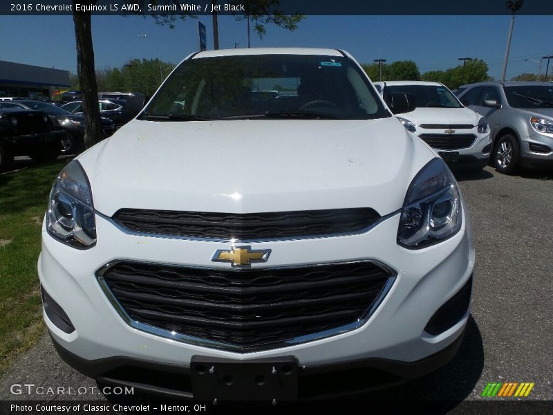 Summit White / Jet Black 2016 Chevrolet Equinox LS AWD