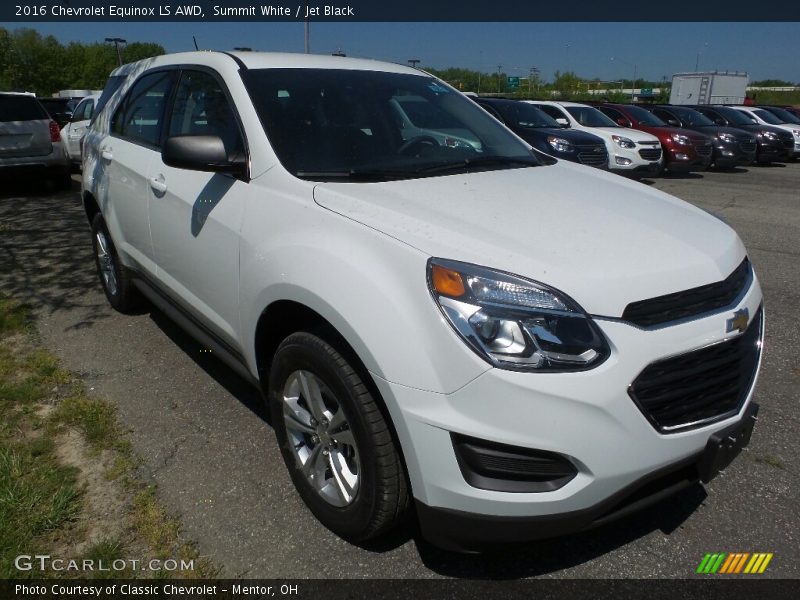 Summit White / Jet Black 2016 Chevrolet Equinox LS AWD