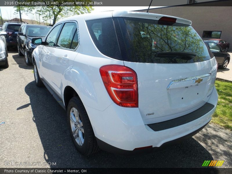 Summit White / Jet Black 2016 Chevrolet Equinox LS AWD