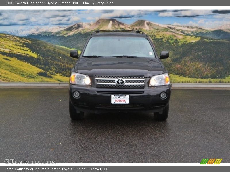 Black / Ivory Beige 2006 Toyota Highlander Hybrid Limited 4WD