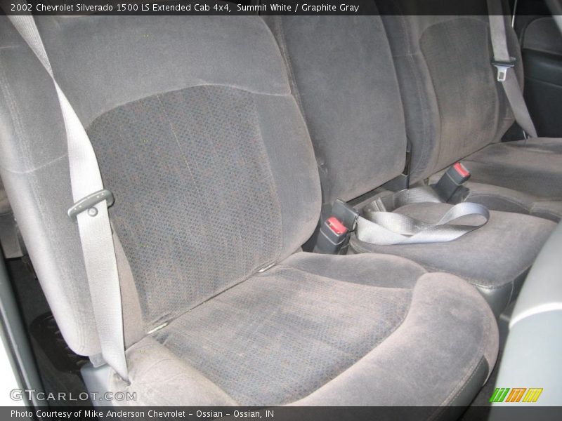Summit White / Graphite Gray 2002 Chevrolet Silverado 1500 LS Extended Cab 4x4