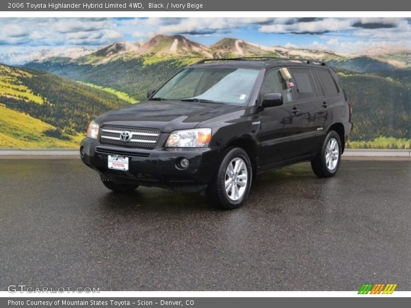 Black / Ivory Beige 2006 Toyota Highlander Hybrid Limited 4WD