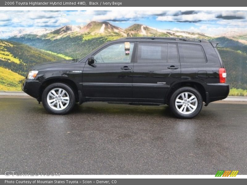 Black / Ivory Beige 2006 Toyota Highlander Hybrid Limited 4WD