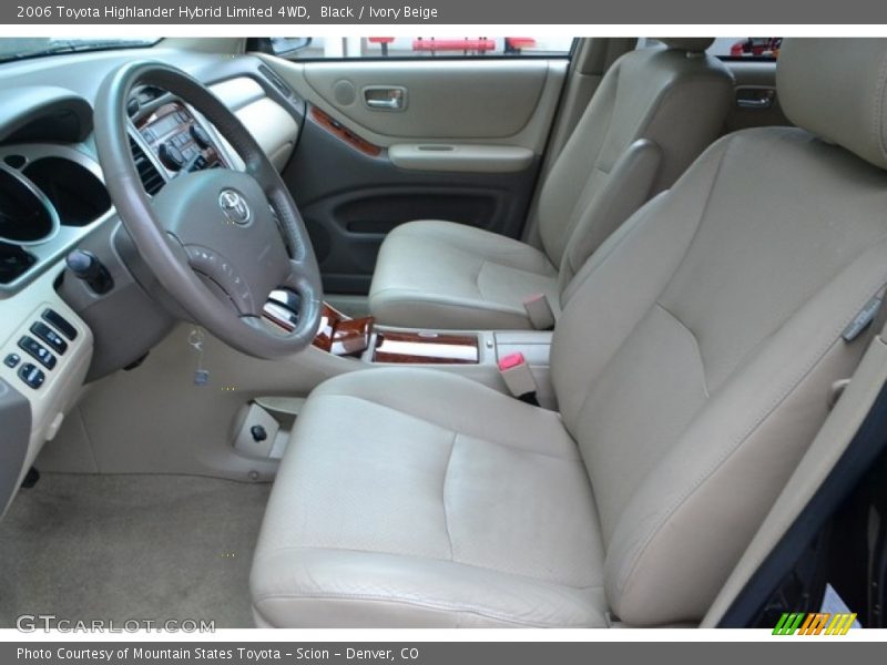 Black / Ivory Beige 2006 Toyota Highlander Hybrid Limited 4WD
