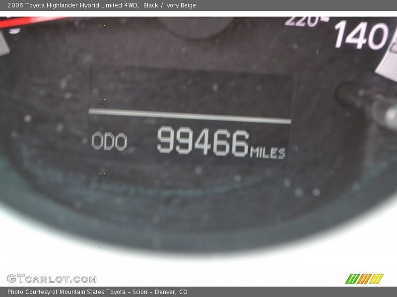 Black / Ivory Beige 2006 Toyota Highlander Hybrid Limited 4WD